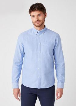 Wrangler® Long Sleeve 1 Pocket Shirt - Limoges Blue