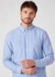 Wrangler® Long Sleeve 1 Pocket Shirt - Limoges Blue