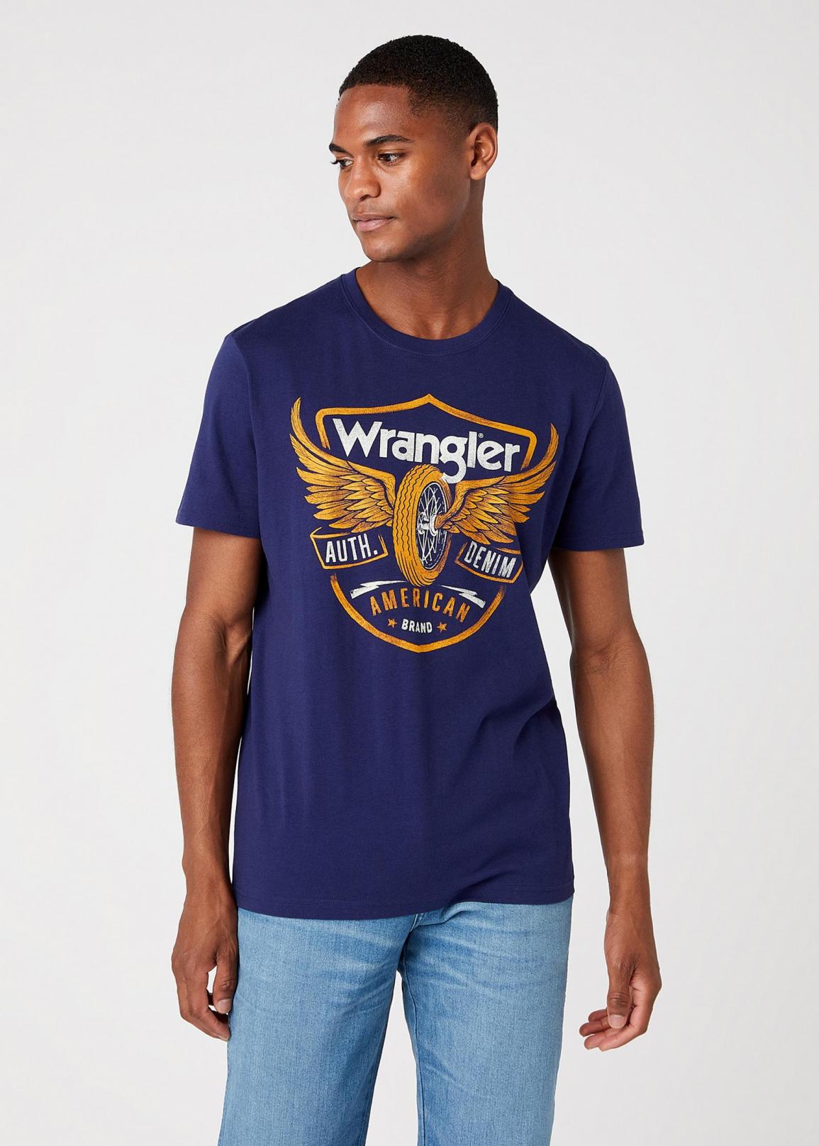 Wrangler® Americana Logo Tee - Medieval Blue