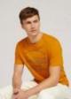 Tom Tailor® Printed T-shirt - Flame Brown