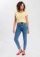 Cross Jeans® T-shirt V-Neck - Sunshine (006)