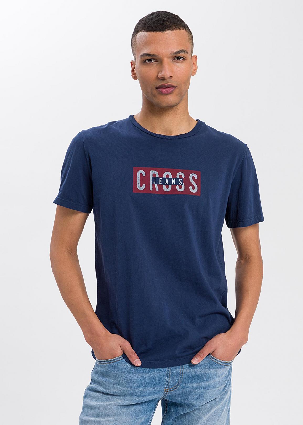 Cross Jeans® Logo Tee - Blue (175)