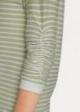Denim Tom Tailor® Sweater - Green White Structured Stripe