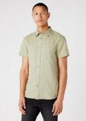 Wrangler® Short Sleeve 1 Pocket Shirt - Tea Leaf