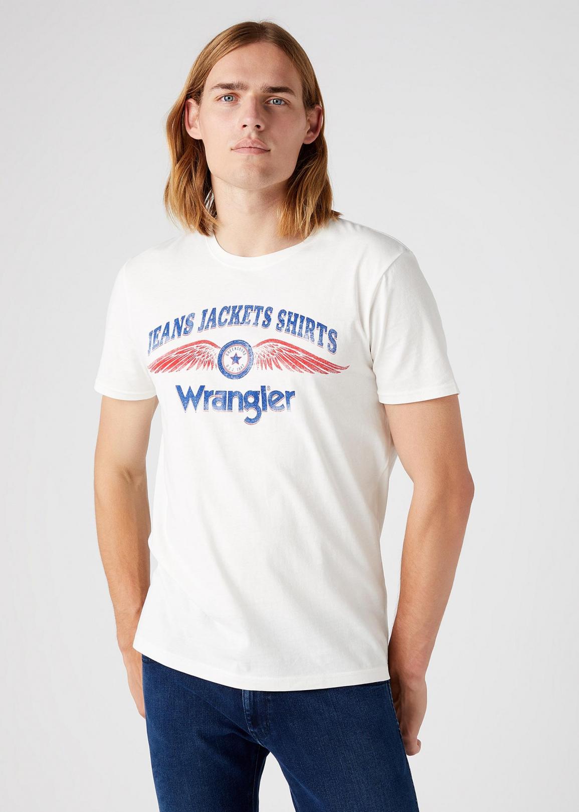 Wrangler® Americana Logo Tee - Off White