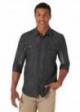 Wrangler® ATG Mixed Material Shirt - Black