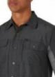 Wrangler® ATG Mixed Material Shirt - Black