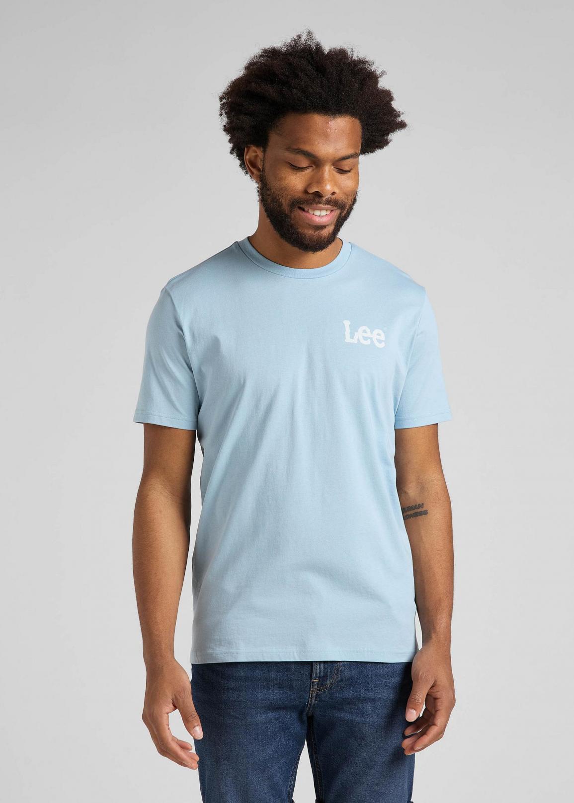 Lee® Woobly Logo Tee - Ice Blue
