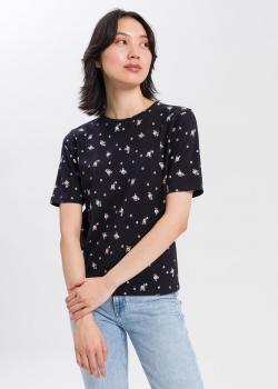 Cross Jeans® T-shirt - Floral Black (020)