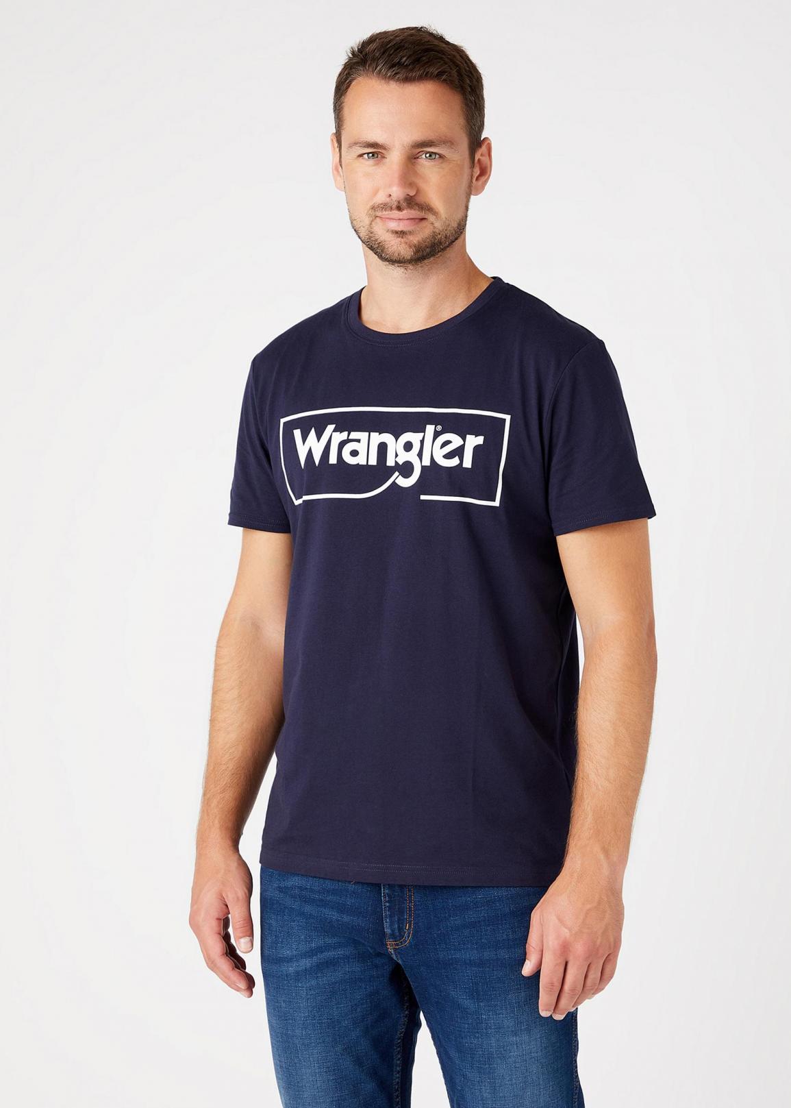 Wrangler® Frame Logo Tee - Navy