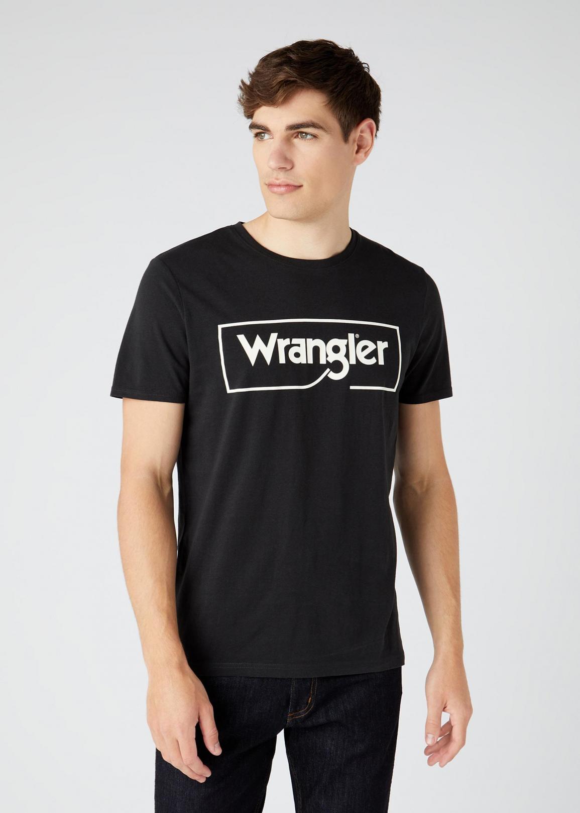 Wrangler® Frame Logo Tee - Faded Black