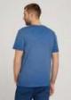 Tom Tailor® Overdyed T Shirt With Print - Victory Blue