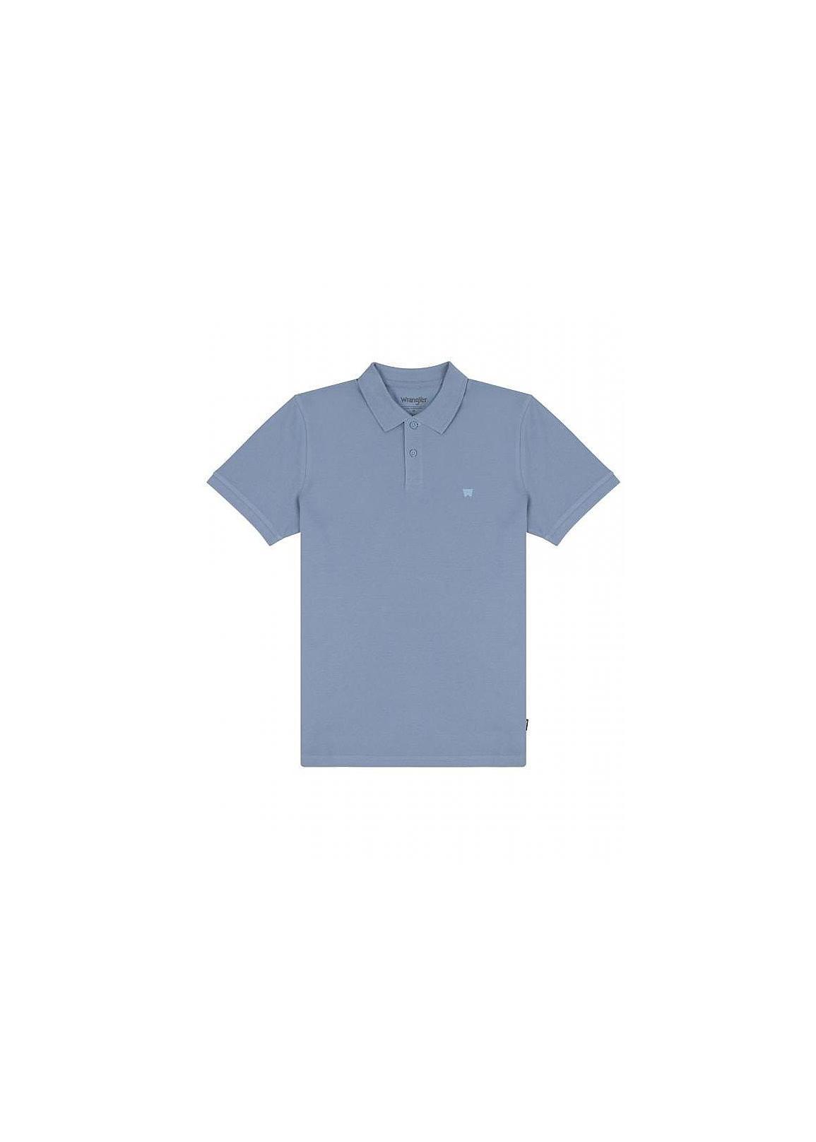 Wrangler® Polo Shirt - Stone Wash Blue