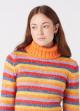 Wrangler® Plush Sweater - Coral Rose Stripe
