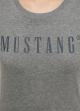 Mustang® Alina C Logo Tee - Light Grey Melange
