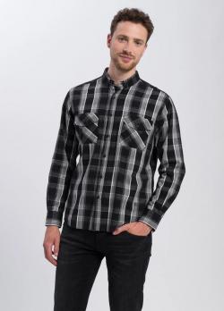 Cross Jeans® Shirt - Black Check