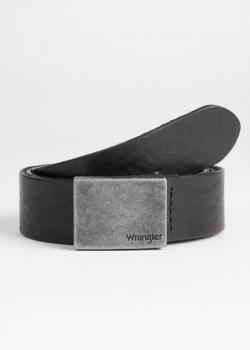 Wrangler® Plate Buckle Belt - Black