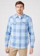 Wrangler® Western Shirt - Cerulean Blue