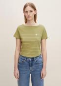 Tom Tailor® Striped t-shirt - Moderate Olive