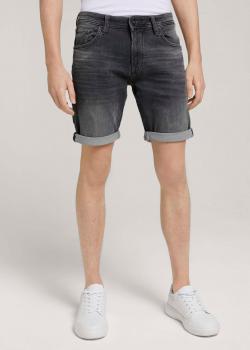 Tom Tailor® Regular Denim Shorts - Used Mid Stone Grey Denim