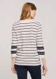 Tom Tailor® Striped 3/4-sleeved shirt - Navy Irregular Stripe