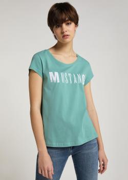 Mustang® Logo Tee - Mineral Blue