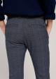 Tom Tailor® Textured Chinos - Navy grindle check