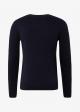 Tom Tailor® Basic V Neck Sweater - Knitted Navy Melange