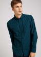 Tom Tailor® Regular Vichy Melange Shirt - Green Navy Melange Vichy Check