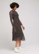 Tom Tailor® Dress Mesh Printed - Black Small Dot Design