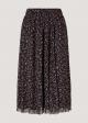 Tom Tailor® Skirt Printed Mesh - Black Small Dot Design