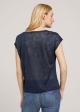 Tom Tailor® T-shirt Burn Out Knot - Blue Paisley Design