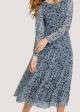 Tom Tailor® Dress Mesh Midi - Navy Floral Design