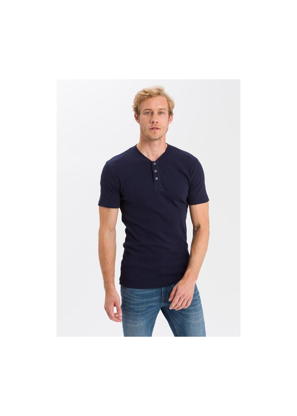 Cross Jeans® V-Neck Tshirt - Dark Blue (001)