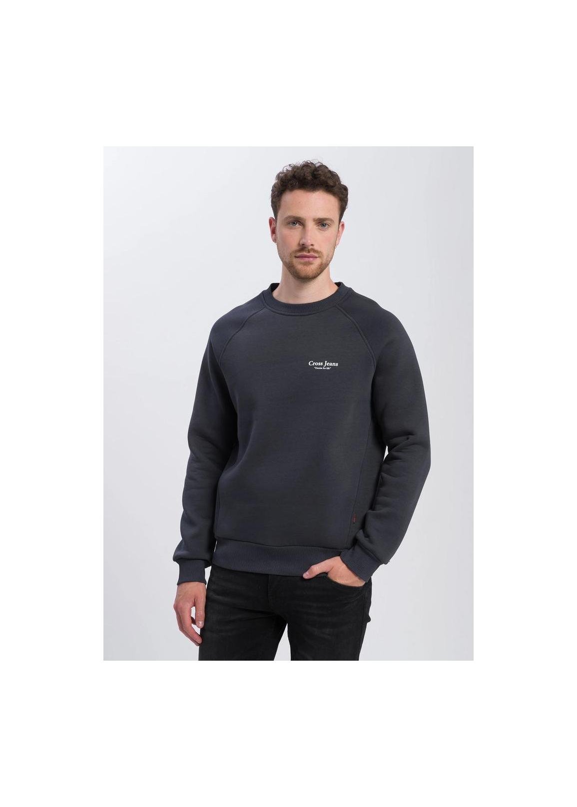 Cross jeans® Logo Sweater - Anthracite (021)