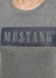 Mustang® Alina C Logo Tee - Light grey melange